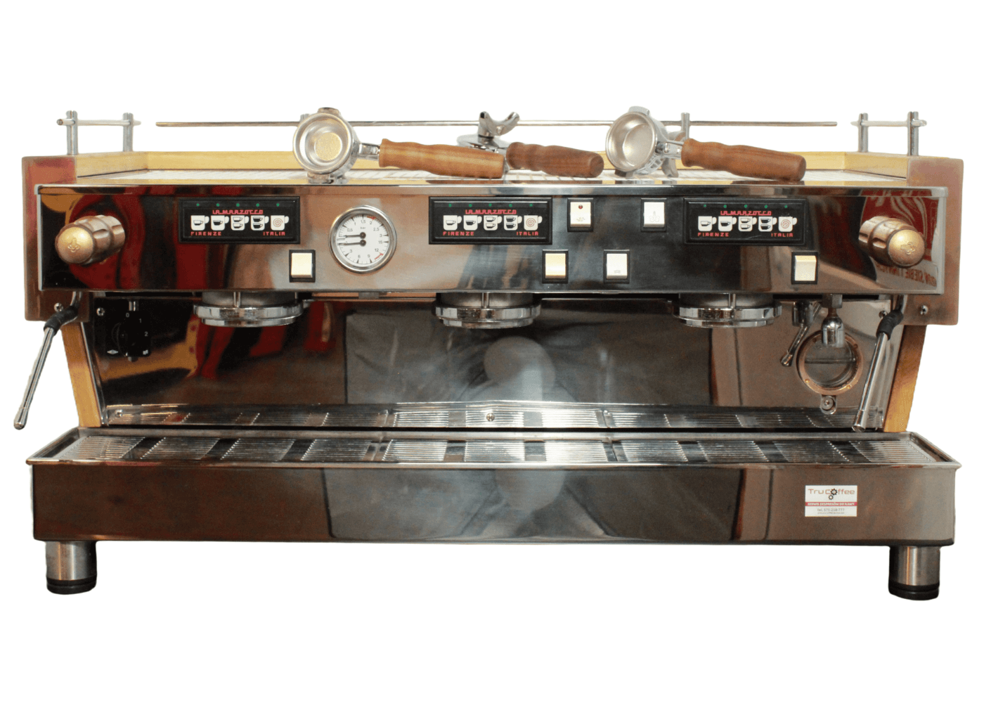 La Marzocco Linea 3 grupy Wood Style - Kolbowy ekspres do kawy